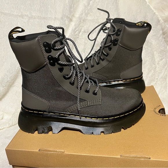 NWT Dr. Martens Tarik Utility Boots (unisex) Gunmetal AJAX+EX TOUGH 50/50+HYDRO - Picture 3 of 16